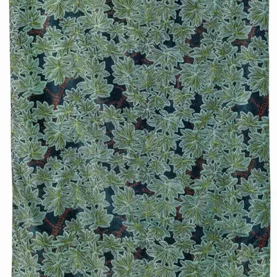 Linge de lit - Edredon imprimé Ariane Pétrole 85 x 200 - MAISON VIVARAISE - SDE VIVARAISE WINKLER