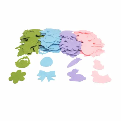 Children's arts and crafts - Glitter felt stickers - Easter - LOOLIPO