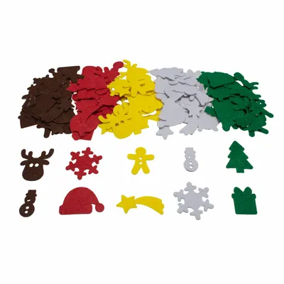 Children's arts and crafts - Felt stickers - Christmas - LOOLIPO