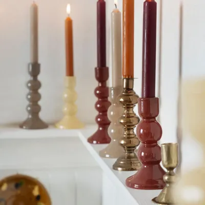 Candlesticks and candle holders - Glass Candle Holder - MADAM STOLTZ
