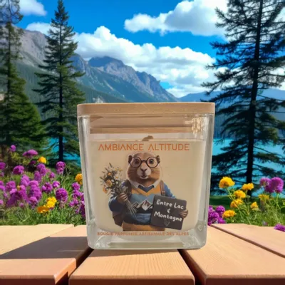 Objets de décoration - Bougie Naturelle Parfumée ENTRE LAC & MONTAGNE - AMBIANCE ALTITUDE