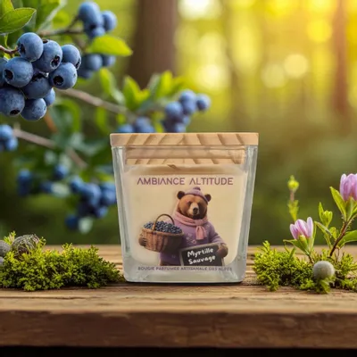Decorative objects - Natural Scented Candle WILD BLUEBERRY - AMBIANCE ALTITUDE