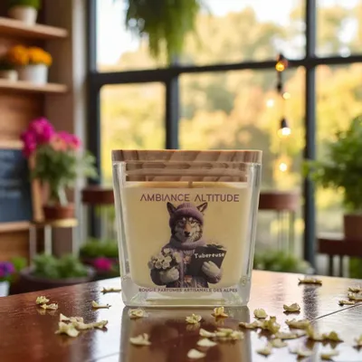 Floral decoration - TUBEREUSE Natural Scented Candle - AMBIANCE ALTITUDE