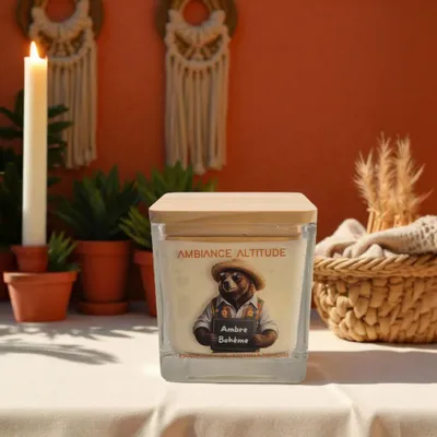 Decorative objects - Natural Scented Candle AMBRE BOHEME - AMBIANCE ALTITUDE