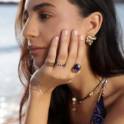 Bijoux - Serie Bleu Lapis Jardin d'Eden - ATELIER J.FB FRANCE