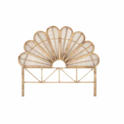 Lits - Tête de lit faite main en rotin naturel 180 cm - GINER Y COLOMER