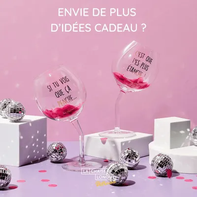 Verres - COFFRET 2 VERRES PENCHES DORES - LA CHAISE LONGUE DIFFUSION