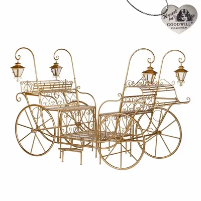 Autres décorations de Noël - GOLDEN CARRIAGE DISPLAY - GOODWILL M