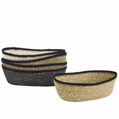Trays - Oval Seagrass Basket - MADAM STOLTZ