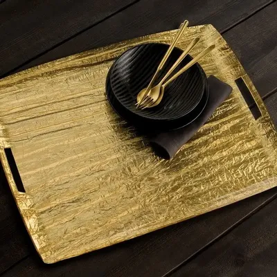 Decorative objects - TRAYS OLD GOLD & OLD SILVER - PLATEX