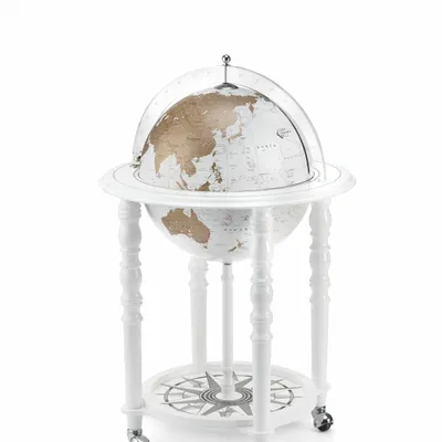 Hotel bedrooms - Elegance Bar Globe All White - ZOFFOLI MAPPAMONDI
