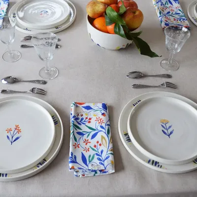 Linge de table textile - Lot de 6 serviettes de table Primavera - MAISON PRIMAVERA