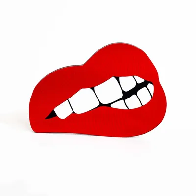 Autres décorations murales - Bite Me – Miroir audacieux en forme de lèvres brillantes - LA MISÉTO