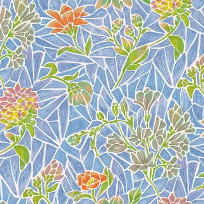 Textile and surface design - STAINED GLASS - UNIQUE EN SERIE