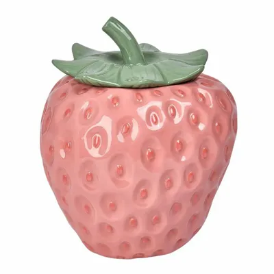 Autres décorations de Noël - DOLOM.POT À BISCUITS FRAISE TT PNK/GRN 25CM - GOODWILL M&G