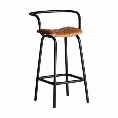 Stools - Stool in iron off brown colour in 52x49x90 cm - VICAL
