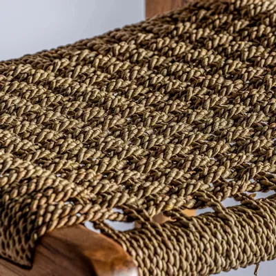 Tabourets - Tabouret en bois de teck couleur marron cassé en 46x53x111 cm - VICAL