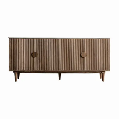 Sideboards - Sideboard in mango wood off brown colour in 175x45x76 cm - VICAL