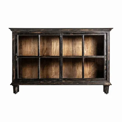 Sideboards - Sideboard in mango wood off brown colour in 173x41x107 cm - VICAL