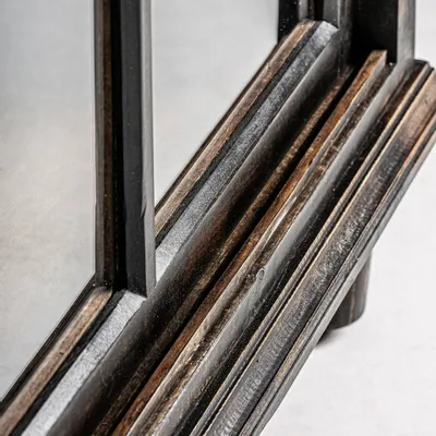 Sideboards - Sideboard in mango wood off brown colour in 173x41x107 cm - VICAL