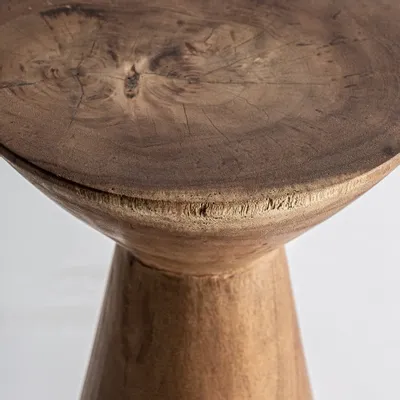 Autres tables  - Table d'appoint en bois de suar couleur marron cassé en 22x22x46 cm - VICAL