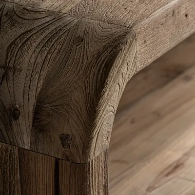 Tables basses - Table basse en bois de chemin de fer couleur marron clair naturel 160x80x29 cm - VICAL