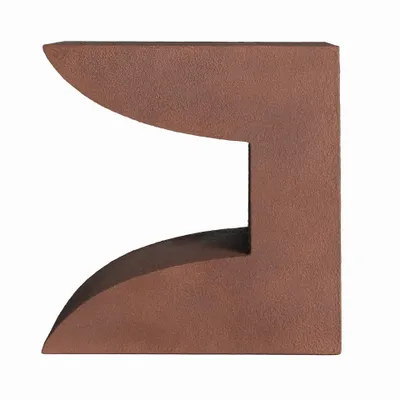 Autres tables - Table d'appoint en béton couleur marron cassé de 48x41x55 cm - VICAL