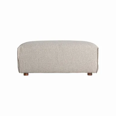 Footrests - Sofa module footrest in polyester off cream colour in 101x66x41 cm - VICAL