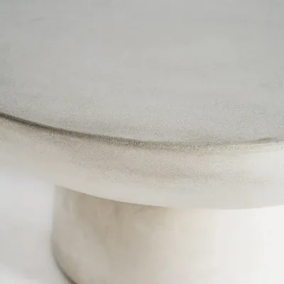 Tables basses - Table basse en grès gris cassé 60x60x34 cm - VICAL