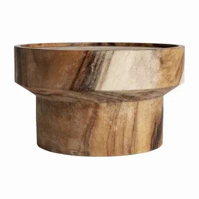 Tables basses - Table basse en bois de suar couleur marron cassé naturel en 60x60x35 cm - VICAL
