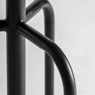 Stools - Stool in iron off black colour in 38x38x75 cm - VICAL