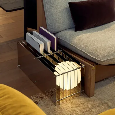 Lampes de bureau - Lampe LOP grand rectangle en acier inoxydable poli miroir - BANG