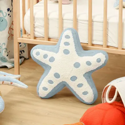 Objets déco enfant - Coussin - Étoile de Mer - Coton Bio - POMME
