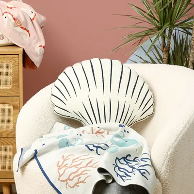 Children's decorative items - Cushion - Shell - Organic Cotton - POMME