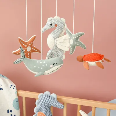 Children's decorative items - Mobile - Marine Animals - Organic Cotton - POMME