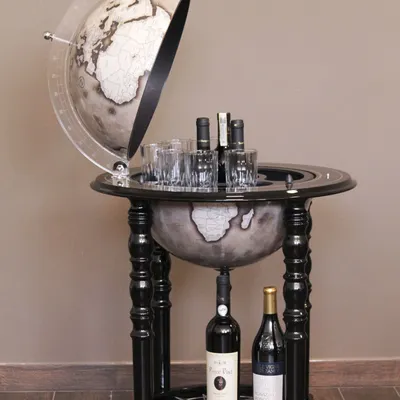 Chambres d'hôtels - Elegance Bar Globe Noir - ZOFFOLI MAPPAMONDI