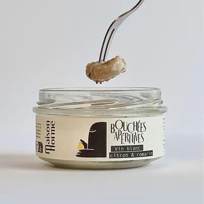 Épicerie fine - Bouchées apéritives vin blanc, citron et romarin - MAISON HORMÉ