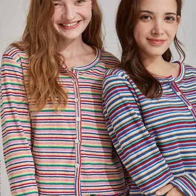 Homewear - Cardigan en tissu éponge à encolure - PAUL&ANNA