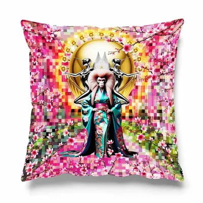 Fabric cushions - CHERRY BLAZE CUSHION - LOVE BY MILSHTEIN