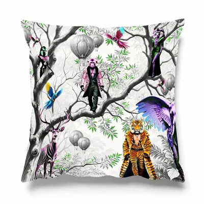 Fabric cushions - LOVE IN THE WILD CUSHION - LOVE BY MILSHTEIN