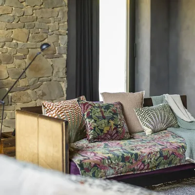 Fabric cushions - Coussin printed Ewan 45 x 45 cm - MAISON VIVARAISE - SDE VIVARAISE WINKLER