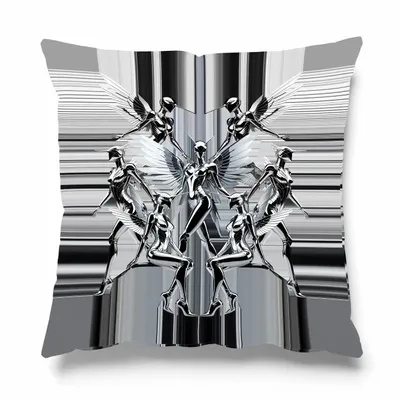 Fabric cushions - CHROME SAINTS CUSHION - LOVE BY MILSHTEIN
