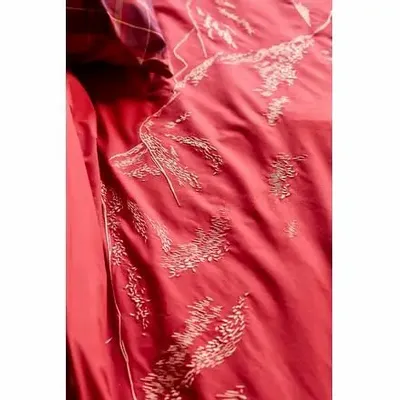 Linge de lit - linge de lit percale de coton brodée GRANDEUR NATURE - SYLVIE THIRIEZ