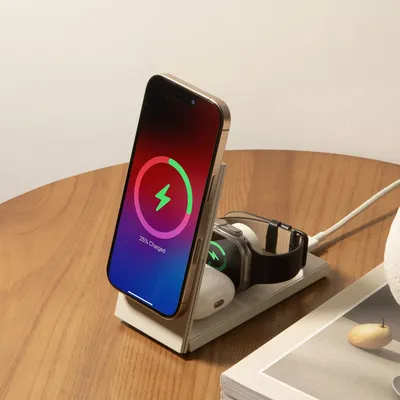 Autres objets connectés - Chargeur magnétique sans fil 3en1 Rise - NATIVE UNION