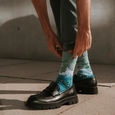 Chaussettes - Chaussettes en coton biologique d'inspiration artistique - KUNSTSOKKEN