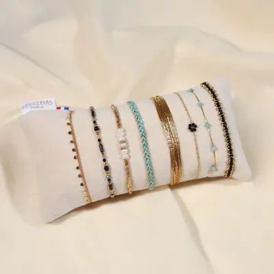 Bijoux - Lot de bracelets en acier inoxydable coloré - LES CLEIAS