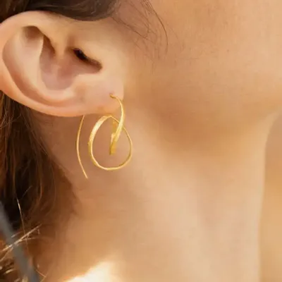 Bijoux - BOUCLES D'OREILLES DORÉES EMBOLIC MOYENNES - JOIDART