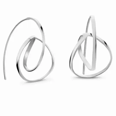Bijoux - BOUCLES D'OREILLES EN ARGENT EMBOLIC MOYENNES - JOIDART