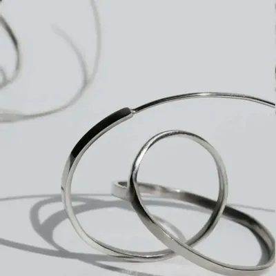 Bijoux - BOUCLES D'OREILLES EN ARGENT EMBOLIC GRANDES - JOIDART