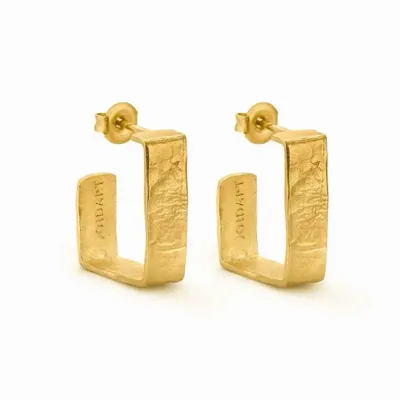 Bijoux - BOUCLES D'OREILLES DORÉES MOYENNES LIGNIS LARGES - JOIDART